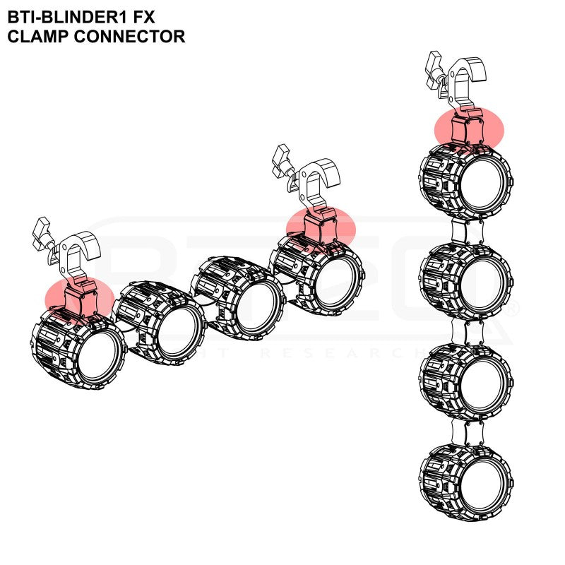 Briteq BTI-BLINDER1 CLAMP - Conector para truss