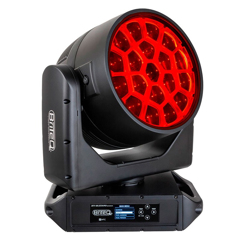 Briteq BTI-BLIZZARD WASH2 - Cabeza Móvil Wash LED RGBL 19x50W con Protección IP65