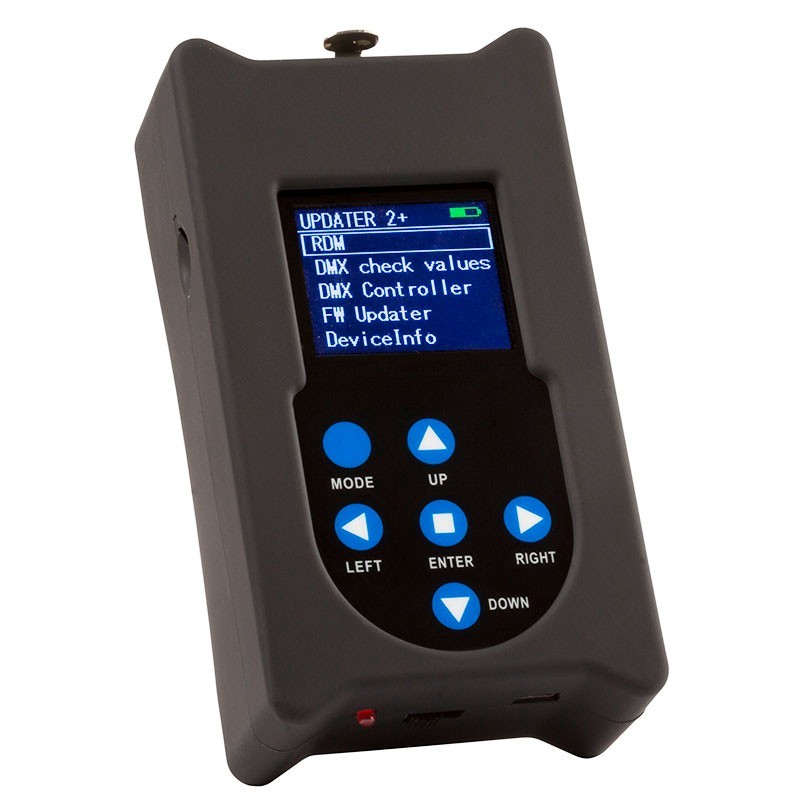 Briteq FIRMWARE UPDATER 2+ - Actualizador de firmware portátil con control DMX, RDM y programador de 20 pasos