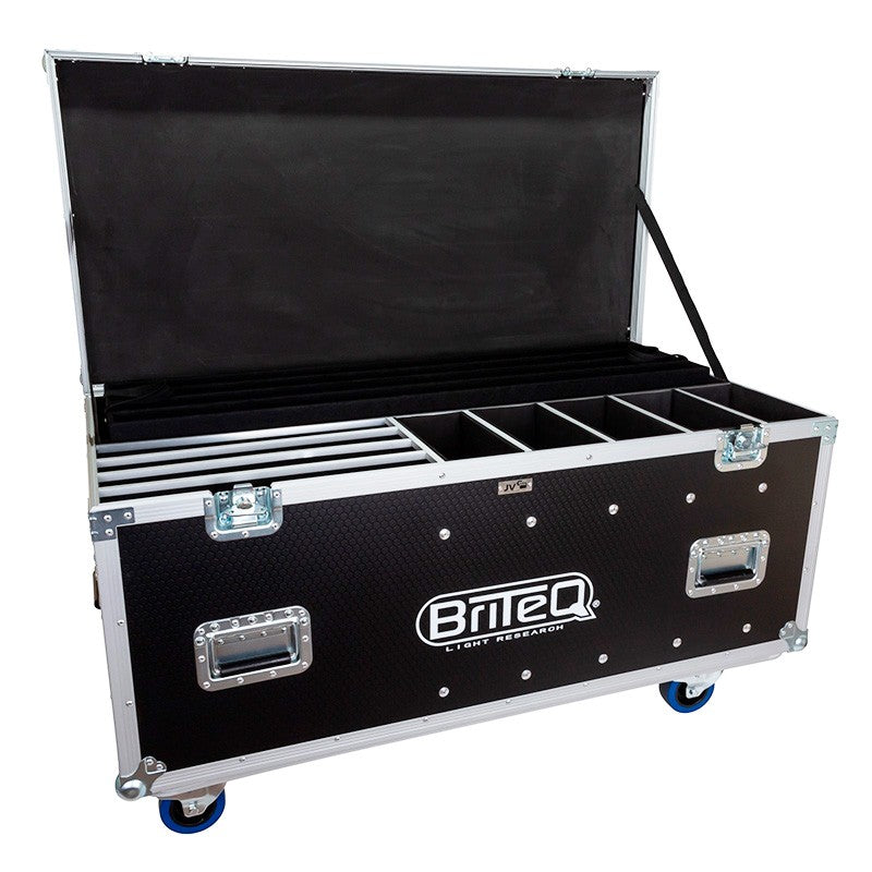 JV Case Flightcase para 4 BT-AKKUPOLE - Baúl de transporte con sistema de carga integrado