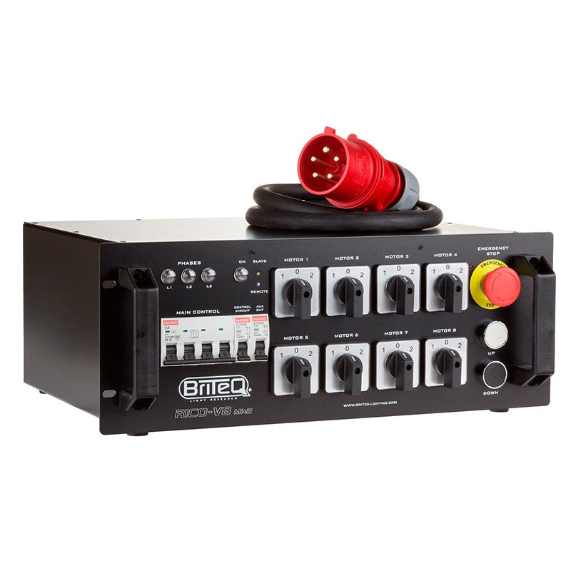 Briteq RICO-V8 MK2 - Controlador de motores para 8 polipastos de cadena