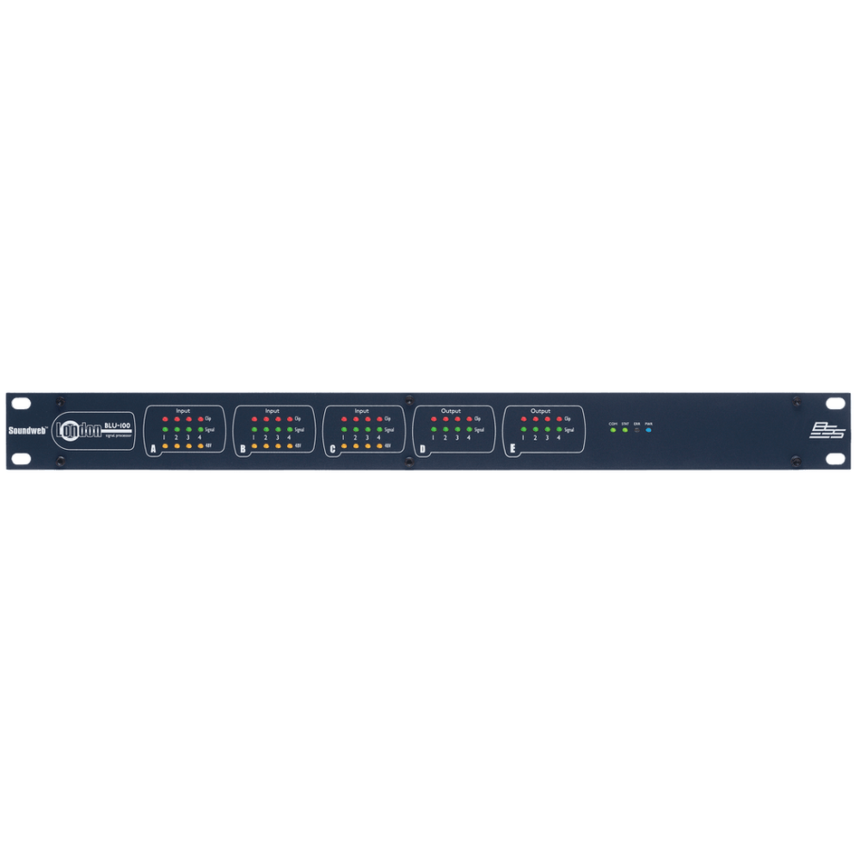 BSS BLU-100 - Procesador de señal 12×8 con BLU link (Soundweb London) - Tempo Shop