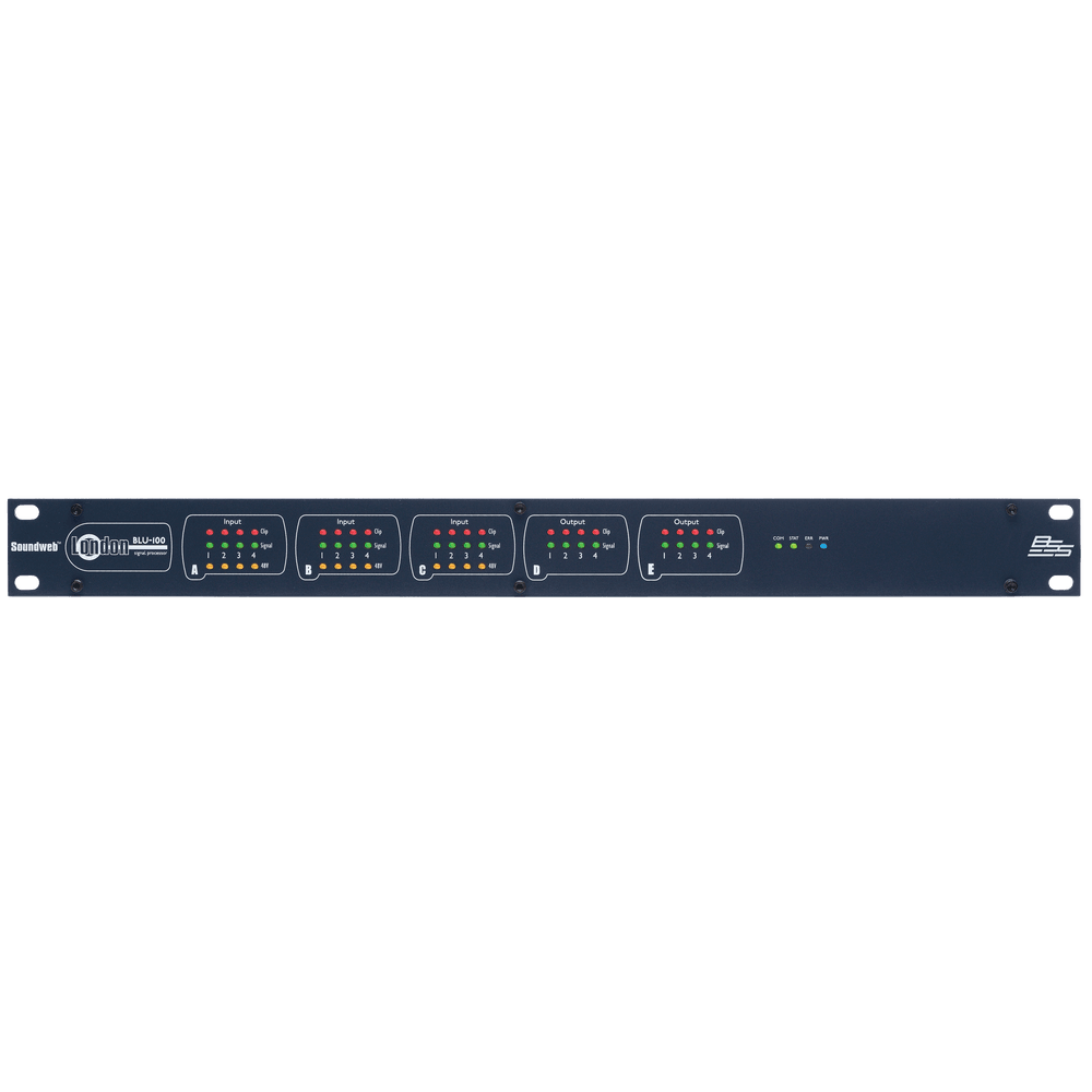 BSS BLU-100 - Procesador de señal 12×8 con BLU link (Soundweb London) - Tempo Shop