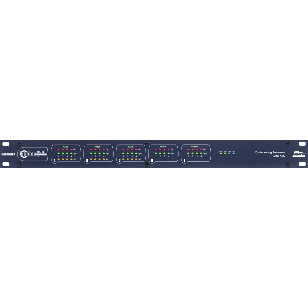 BSS BLU-101 - Procesador de conferencias con AEC (12×8, BLU link) - Tempo Shop