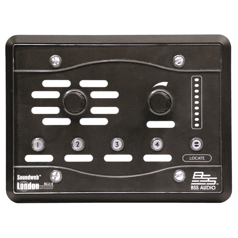 BSS BLU-8v2BLK - Controlador de zona programable con PoE y 2 encoders (negro) - Tempo Shop