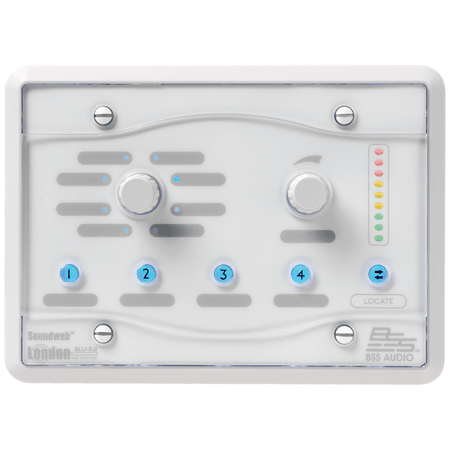 BSS BLU-8v2WHT - Controlador de zona programable con PoE y 2 encoders (blanco) - Tempo Shop