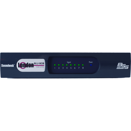 BSS BLU-BOB1 - Caja de conexión / Expansor de salida de 8 canales con BLU link (half-rack) - Tempo Shop