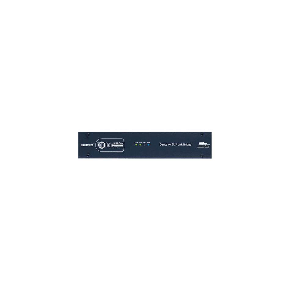 BSS BLU-DAN (BLU-DA) - Puente Dante™/AES67 a BLU link, 64×64, 1U medio rack - Tempo Shop