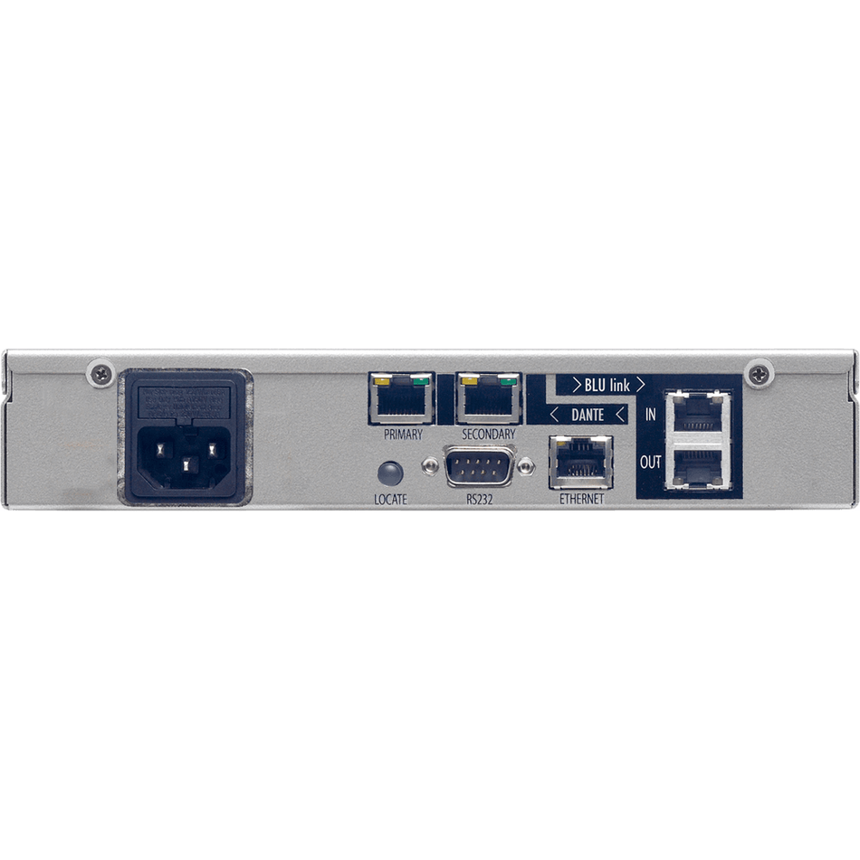 BSS BLU-DAN (BLU-DA) - Puente Dante™/AES67 a BLU link, 64×64, 1U medio rack - Tempo Shop