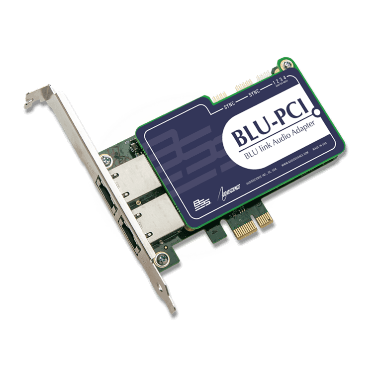 BSS BLU-PCI - Tarjeta de sonido PCI Express de 64 canales para redes BLU link - Tempo Shop