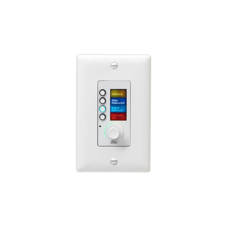 BSS EC-4BV-WHT - Controlador Ethernet con 4 botones y control de volumen. Blanco - Tempo Shop
