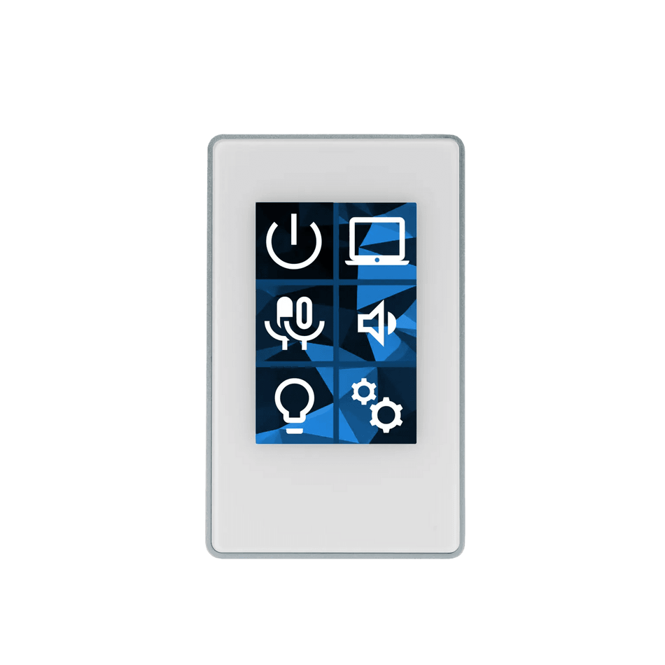 BSS OMNI-KP-6B-WH - Controlador de Pared con 6 Botones LCD Dinámicos (Blanco) - Tempo Shop