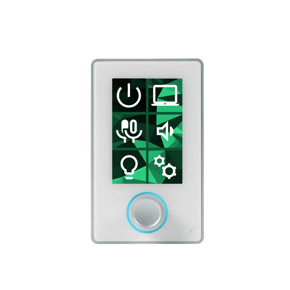 BSS OMNI-KP-6BV-WH - Panel de Control Mural con 6 Botones LCD y Encoder Rotatorio - Blanco - Tempo Shop