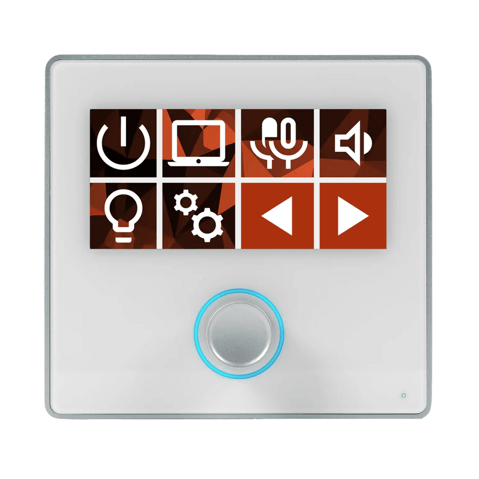 BSS OMNI-KP-8BV-WH - Teclado de Pared Dinámico con 8 Botones LCD y Encoder Rotativo - Blanco - Tempo Shop