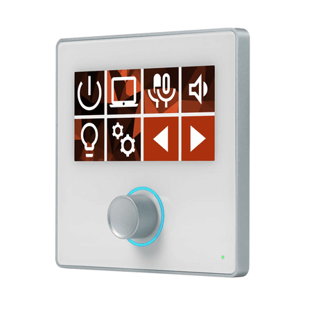 BSS OMNI-KP-8BV-WH - Teclado de Pared Dinámico con 8 Botones LCD y Encoder Rotativo - Blanco - Tempo Shop