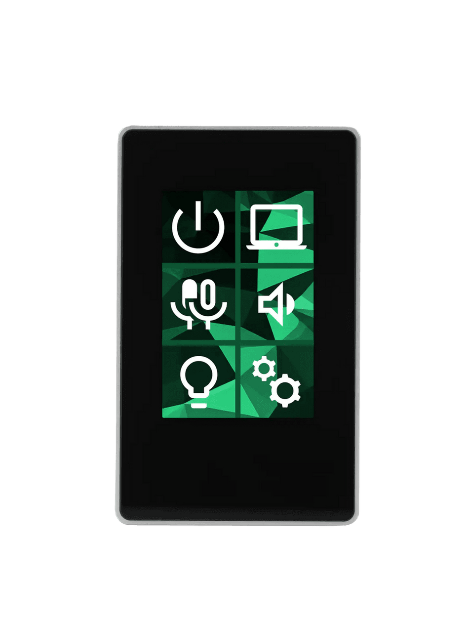 BSS OMNI-KP-6B-BL - Teclado Dinámico de Pared con 6 Botones LCD - Negro