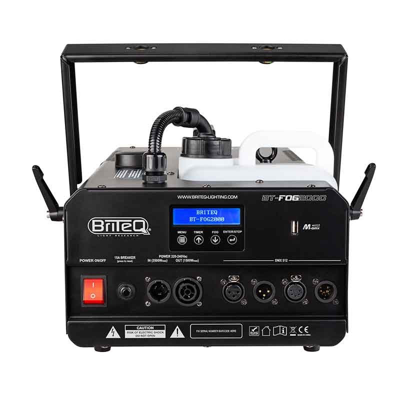 Briteq BT-FOG 2000 - Máquina de humo profesional DMX de 2000W