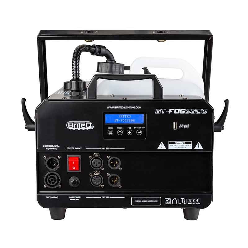 Briteq BT-FOG 3000 - Máquina de Humo Profesional DMX con 3000W de Potencia