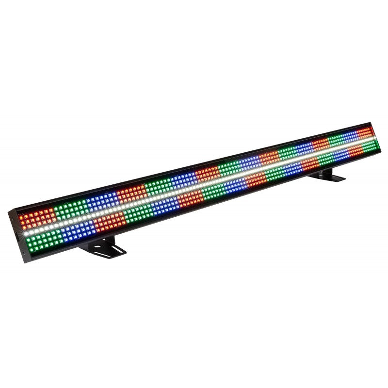 Briteq BT-LIGHTSTRIKE - Barra LED híbrida de mapeo de píxeles con 112 LED CW y 672 LED RGB