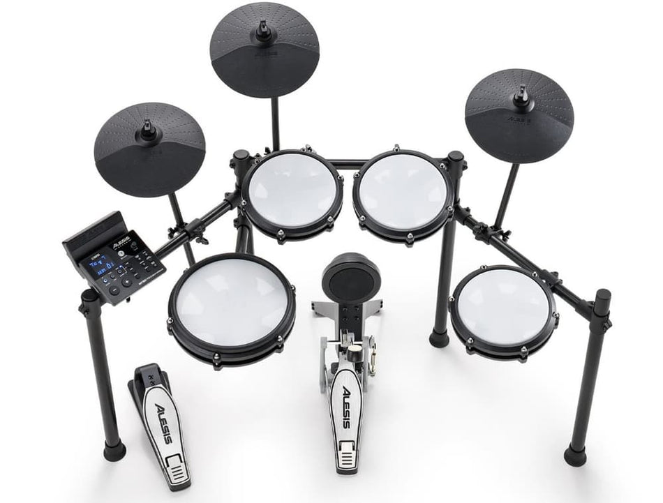 Alesis NITRO MAX KIT – Batería electrónica con parches de malla (Bluetooth, 32 kits BFD + 16 de usuario, 440 sonidos)