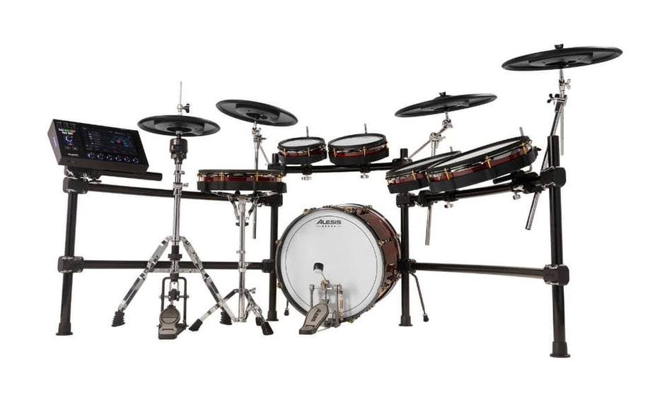 Alesis STRATA PRIME – Kit de batería electrónica profesional de 10 piezas con módulo táctil y motor BFD