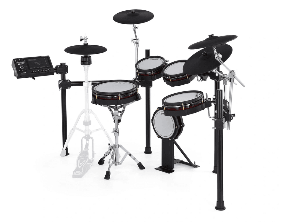 Alesis STRATACORE – Kit de batería electrónica de 9 piezas con pads de malla, platos ARC 360° y módulo CORE táctil