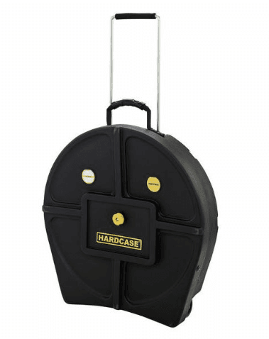 Hardcase HN9CYM22 - Estuche para platos de 22" con ruedas y asa telescópica (hasta 9 platos)