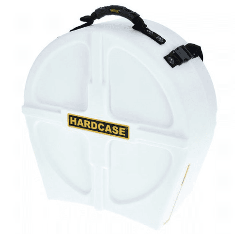 Hardcase HNP14SW - Estuche rígido para caja de 14" blanco con pads, tapa telescópica y diseño apilable