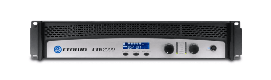 CROWN CDi 2000 – Amplificador de potencia de dos canales, 800 W @ 4 Ω, 70 V/140 V