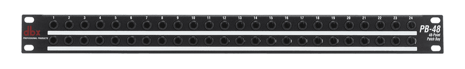 dbx PB48 - Patchbay de 48 puntos 1U TRS (half-normalled / de-normalled)