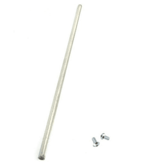 Hardcase HCKIT31 - Eje 297 mm × 8 mm con tornillos de bloqueo para estuches con ruedas