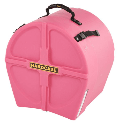 Hardcase HNP14TP - Estuche rígido para tom de 14" (color rosa)