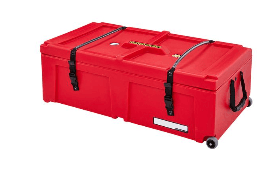 Hardcase HNP36WR - Estuche para herrajes 36" con ruedas (rojo) – 91,5 × 46 × 25 cm