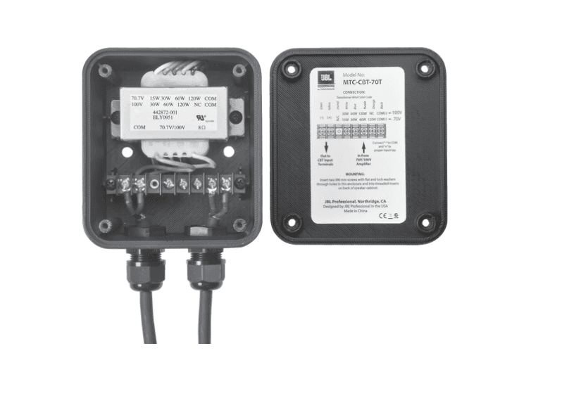 JBL Professional MTC-CBT-FM2 - Flush-mount wall mount for CBT 70J-1 and CBT 70J-1/70JE-1 (1 unit)