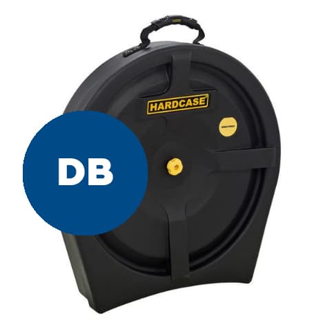 Hardcase HNP6CYM20DB - Estuche rígido para platos de 20" (azul oscuro) – hasta 6 platos con separadores