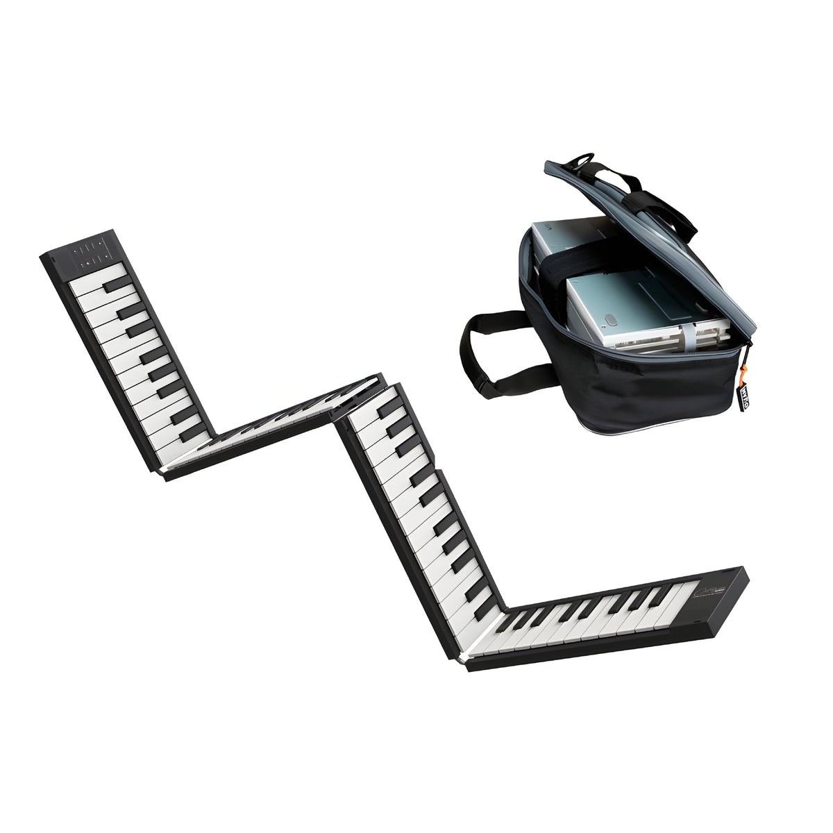 Carry - on BUNDLE CARRY ON PIANO 88 TOUCH BLACK + OQAN BAG - Set piano plegable y funda - Tempo Shop