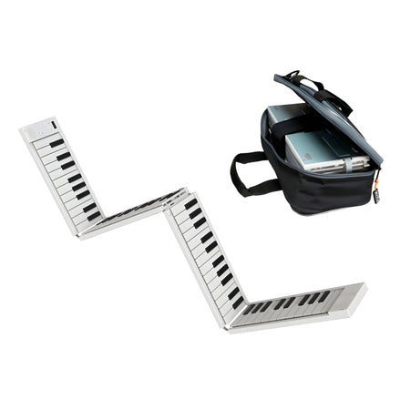 Carry - on BUNDLE CARRY ON PIANO 88 TOUCH WHITE + OQAN BAG - Set piano plegable y funda - Tempo Shop