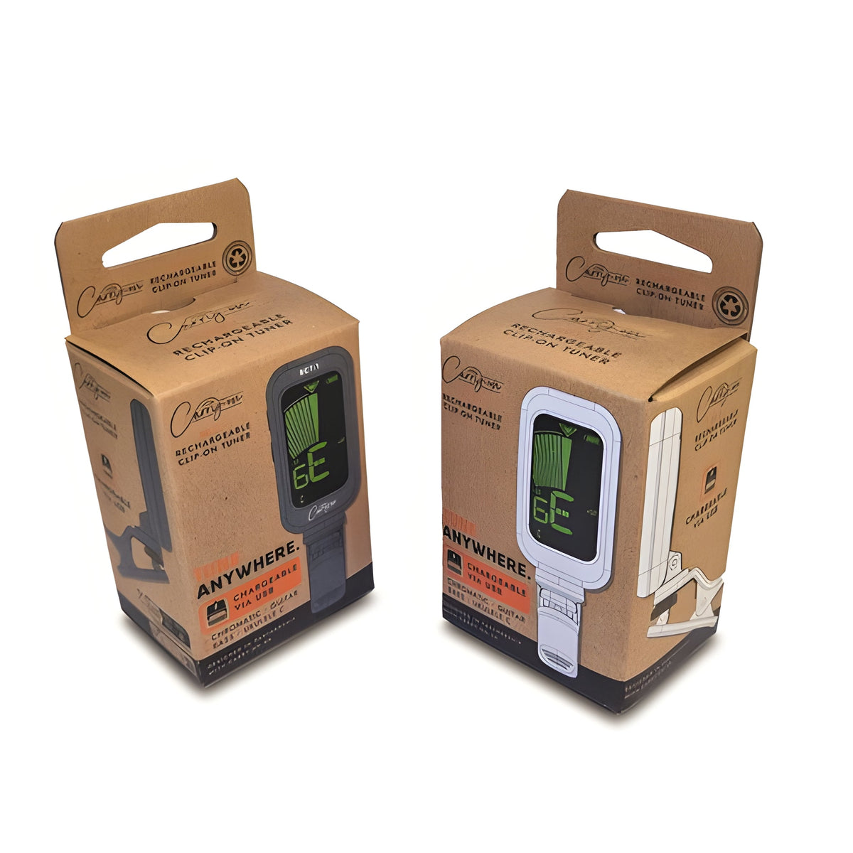 Carry - on CO - RCTUSB - 1WT - Afinador recargable clip. Blanco - Tempo Shop