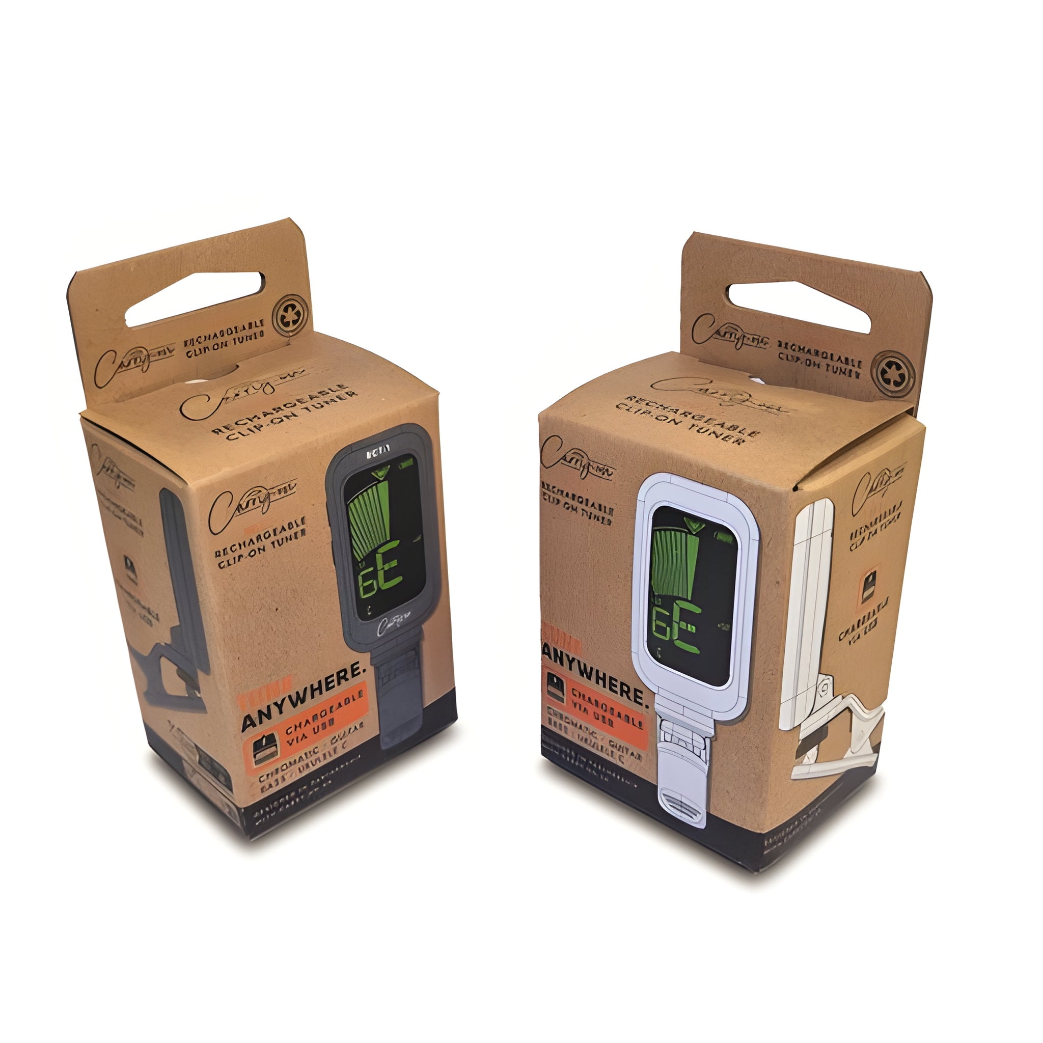 Carry - on CO - RCTUSB - 1WT - Afinador recargable clip. Blanco - Tempo Shop