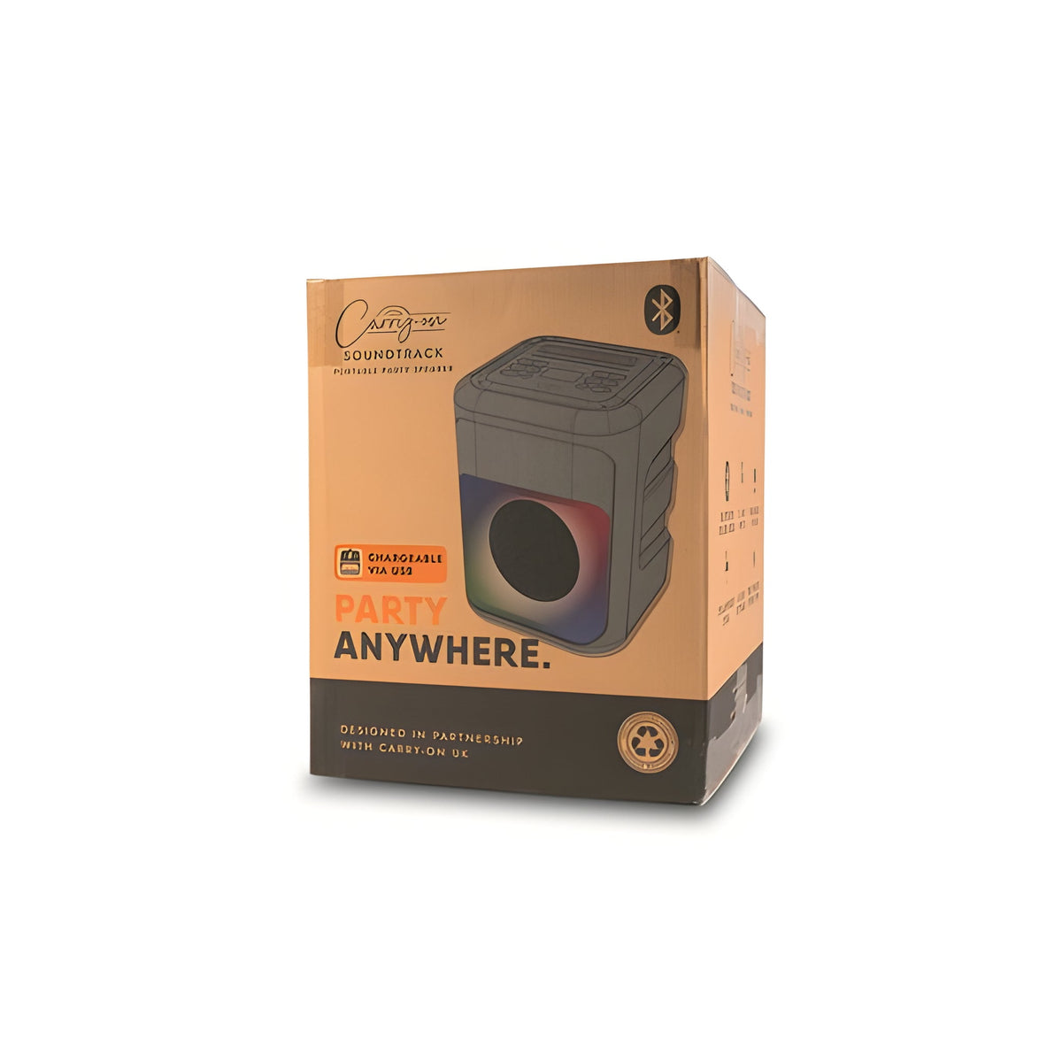 Carry - on CO - SOUNDTRACK - Altavoz portátil con bluetooth. Negro - Tempo Shop