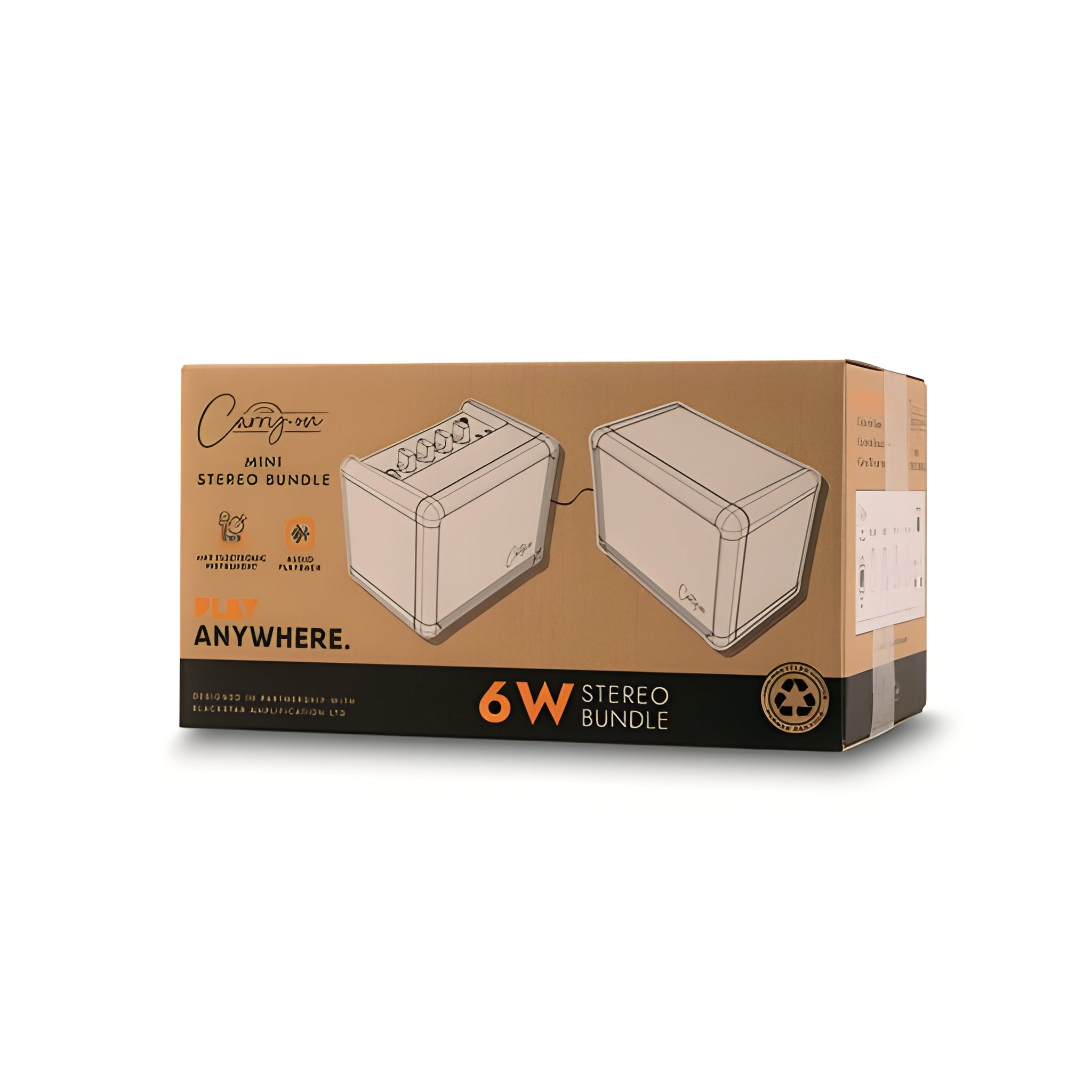 Carry - on CO - SPEAKER - BNDL - Pack Amplificador mini para instrumentos y extensión - Tempo Shop