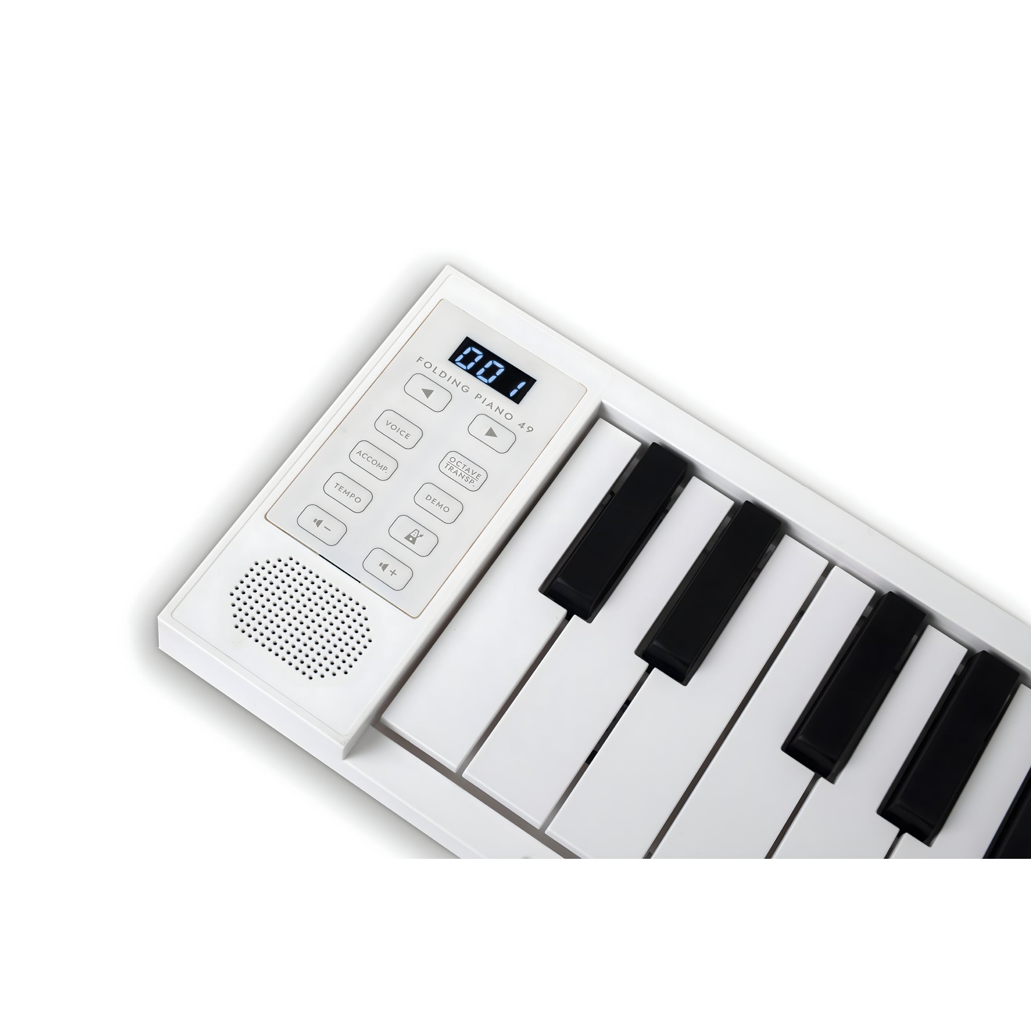 Carry - on FP49 - Controlador MIDI plegable de 49 teclas. Blanco - Tempo Shop