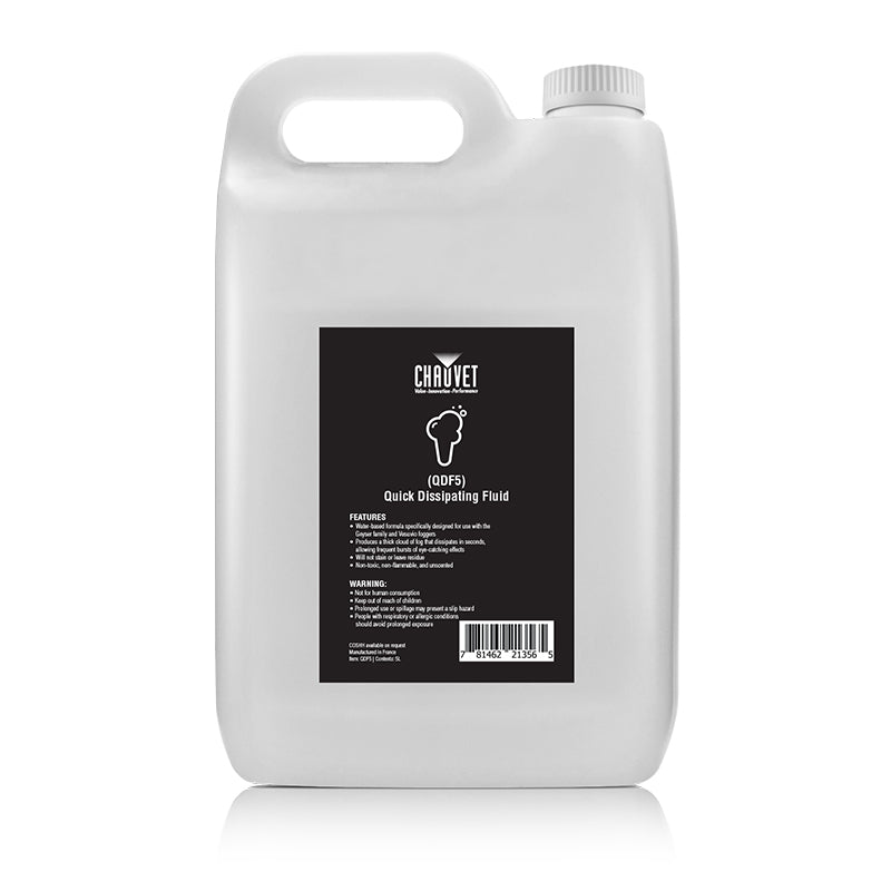 CHAUVET DJ QDF5 - Líquido de humo de disipación rápida, 4 x 5 l