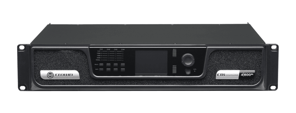 CROWN CDi 4|600BL – Amplificador de entrada analógica + BLU Link™, 4 canales, 600 W por canal