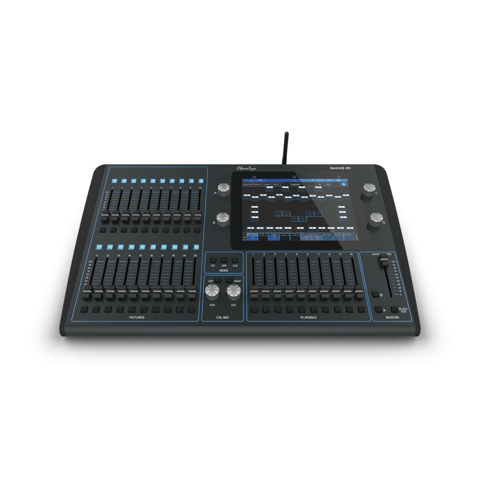 ChamSys QuickQ 20 - Consola de control de iluminación DMX - Tempo Shop
