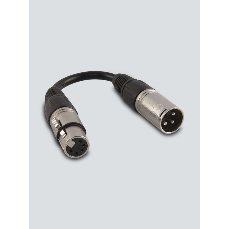 CHAUVET DJ DMX5F3M - Adaptador DMX XLR de 5 a 3 pines - Tempo Shop