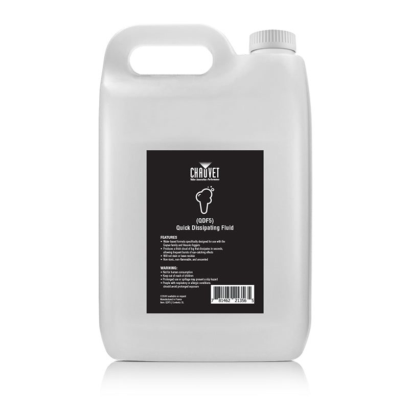 CHAUVET DJ QDF5 - Líquido de humo de disipación rápida, 4 x 5 l - Tempo Shop