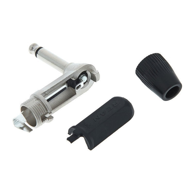 REAN NYS207 - Conector Jack Mono Acodado de 1/4" (6,35 mm)