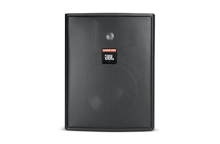 JBL Professional Control 25AV - Altavoz compacto 5,25" para interior/exterior con InvisiBall, 8 Ω / 70–100 V (par, negro)