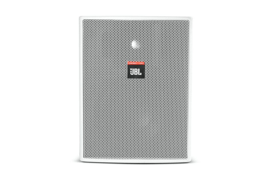 JBL Professional Control 25AV - Altavoz compacto 5,25" para interior/exterior con InvisiBall, 8 Ω / 70–100 V (par, negro)